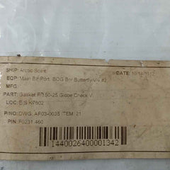 Valqua F0231460 Gasket/Green Tight 300-25A Af03-0035