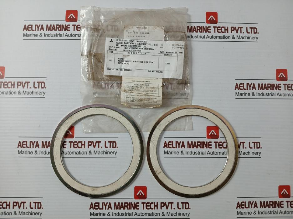 Valqua Vn C-20K-100 Ctf Flange Gasket F/ Main Feed Stop Check Valve 1B