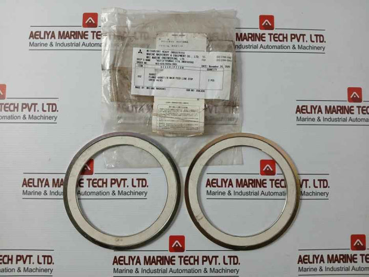 Valqua Vn C-20K-100 Ctf Flange Gasket F/ Main Feed Stop Check Valve 1B