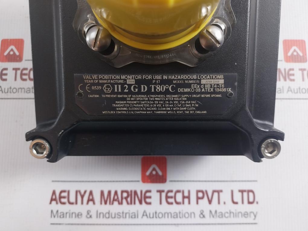 Valve Position Monitor 2249-by-cs-2200-000 Westlock Controls