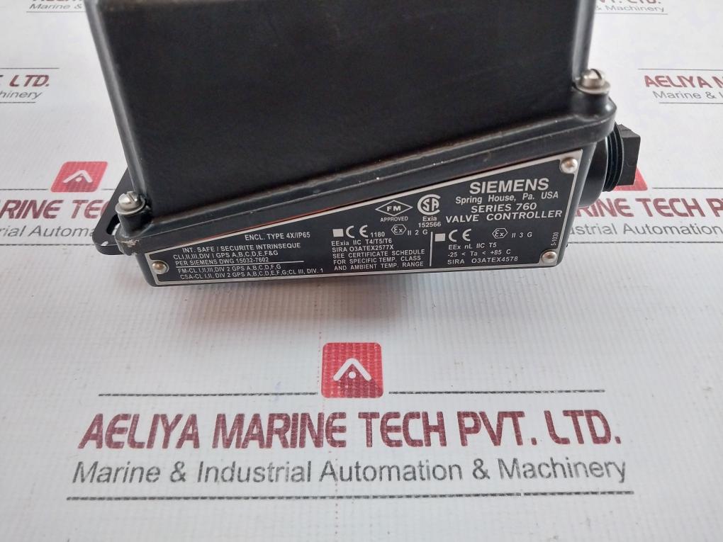 Valve Positioner Controller V4X/Ip65 Siemens Series 760 0-11 Bar 0-160 Psi