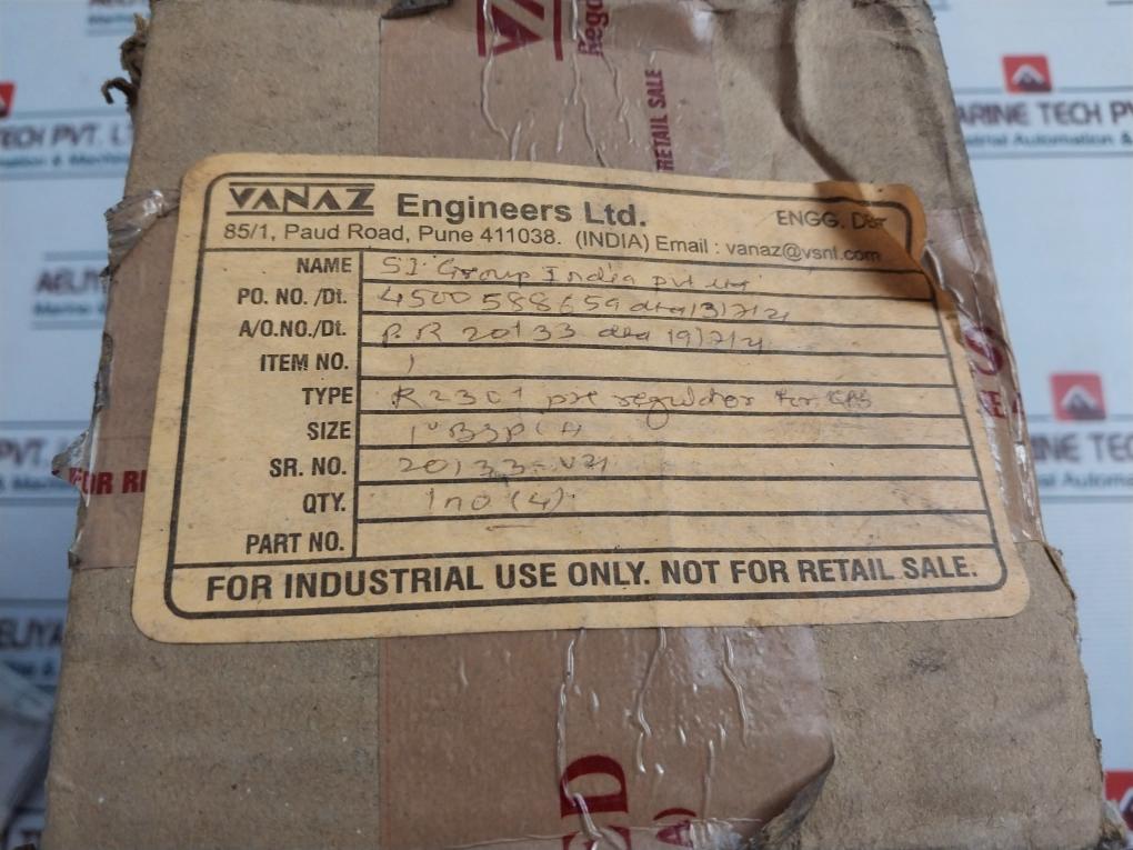 Vanaz R2301 Adjustable Pressure Regulator 15 Kg/Cm2