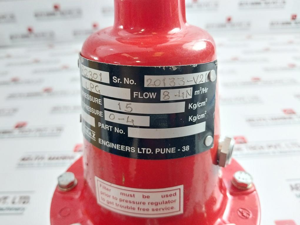 Vanaz R2301 Adjustable Pressure Regulator 15 Kg/Cm2
