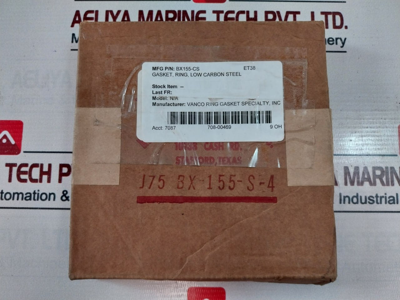 Vanco Bx-155-s-4 Gasket Ring Bx155-cs