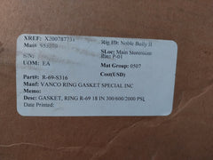Vanco R69-s316-4 Gasket Ring R-69 18 In 300/600/2000 Psi