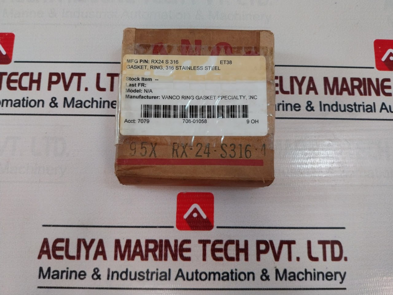 Vanco Rx-24-s316-4 Gasket Ring 6A0003