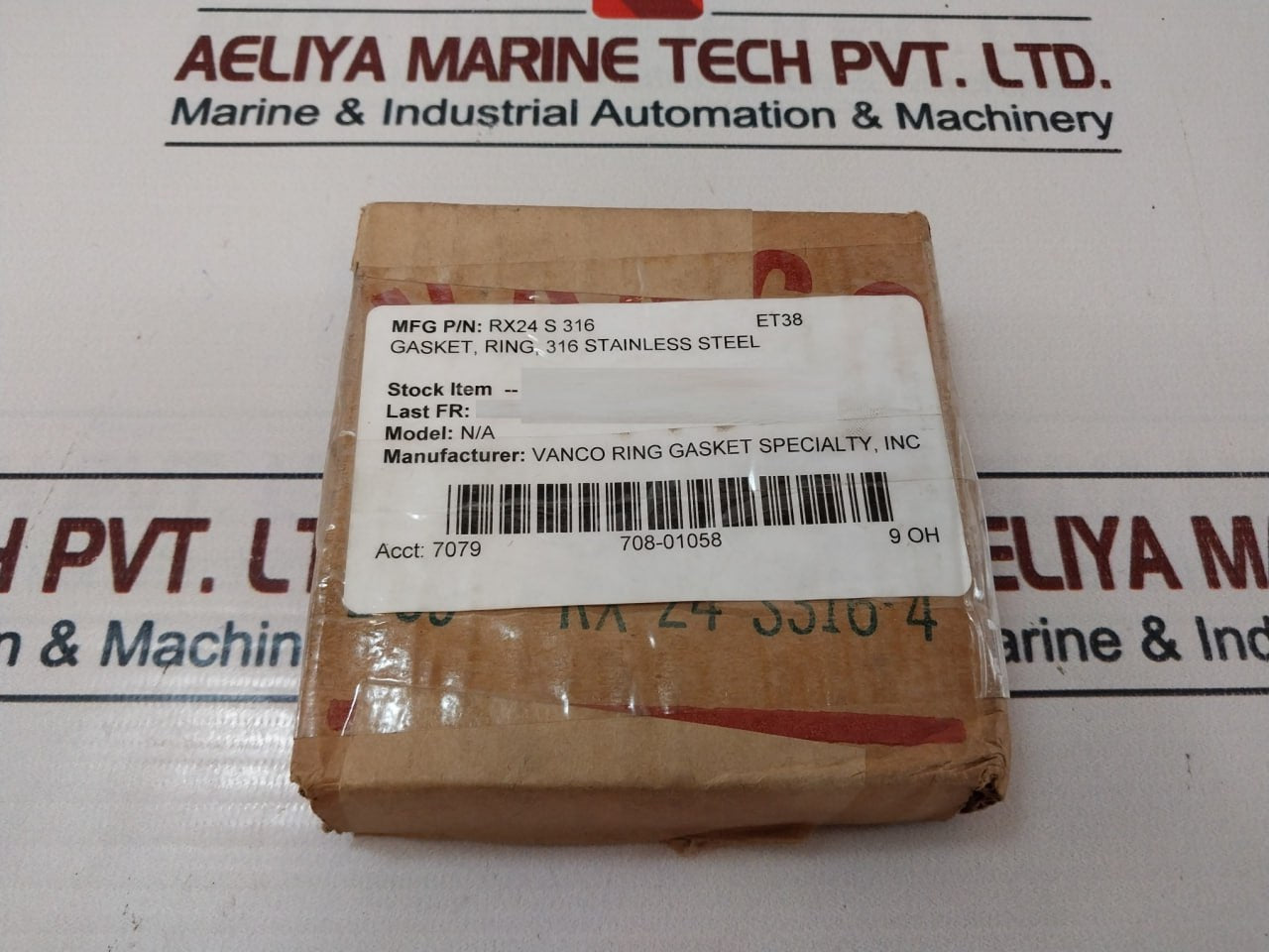 Vanco Rx-24-s316-4 Gasket Ring Et38