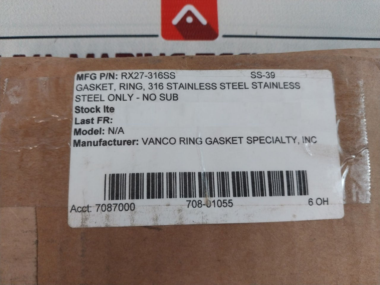 Vanco Rx27-s316-4 316 Stainless Steel Only-no Sub Gasket Ring