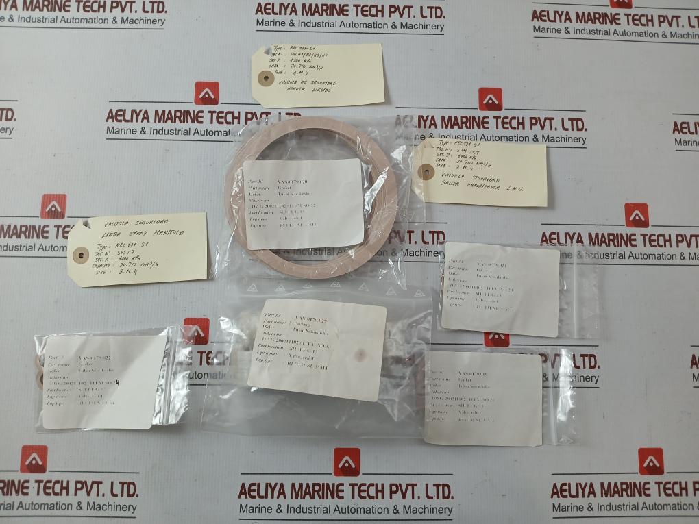 Vas-0179.020 Relief Valve Gasket Packing Kit Fukui Seisakusho