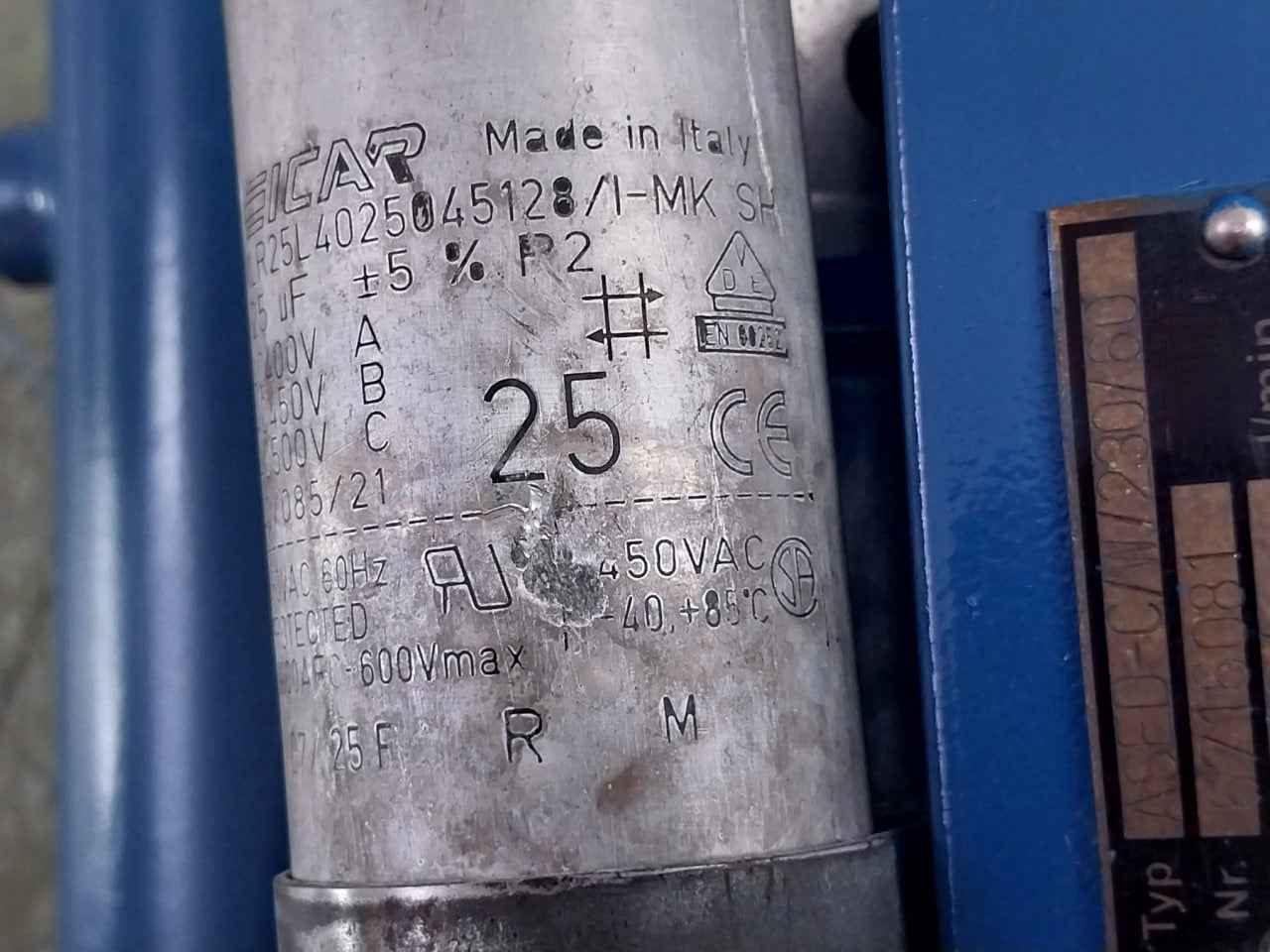 Vatec-maschinenbau Ased-c/W/230/60 Priming Unit Mlr25L4025045128/I-mk Sh 450Vac