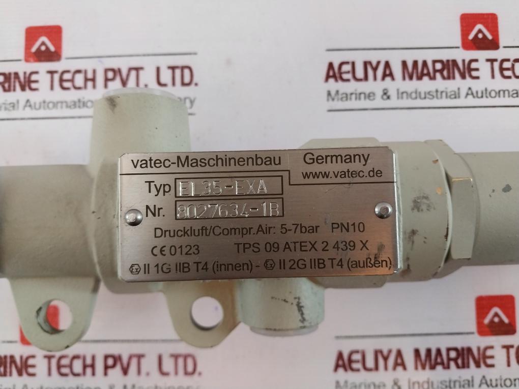 Vatec-maschinenbau El35-exa Pressure Air Ejector 5-7 Bar Pn10 8027634-1B