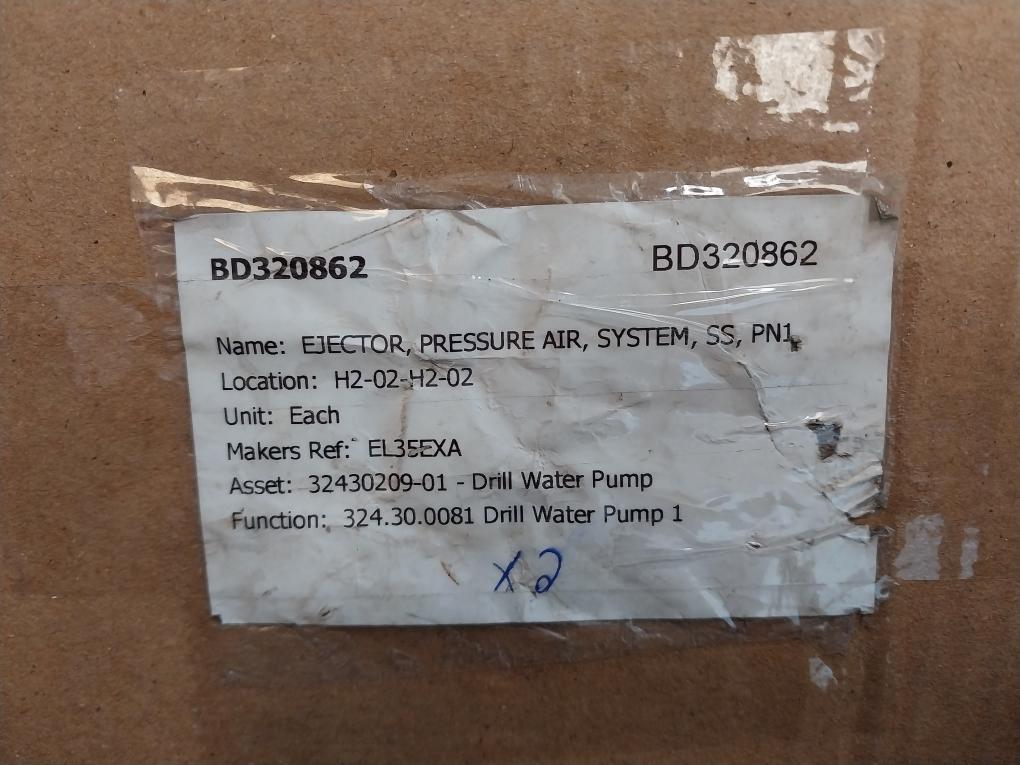 Vatec-maschinenbau El35-exa Pressure Air Ejector 5-7 Bar Pn10 8027634-1B