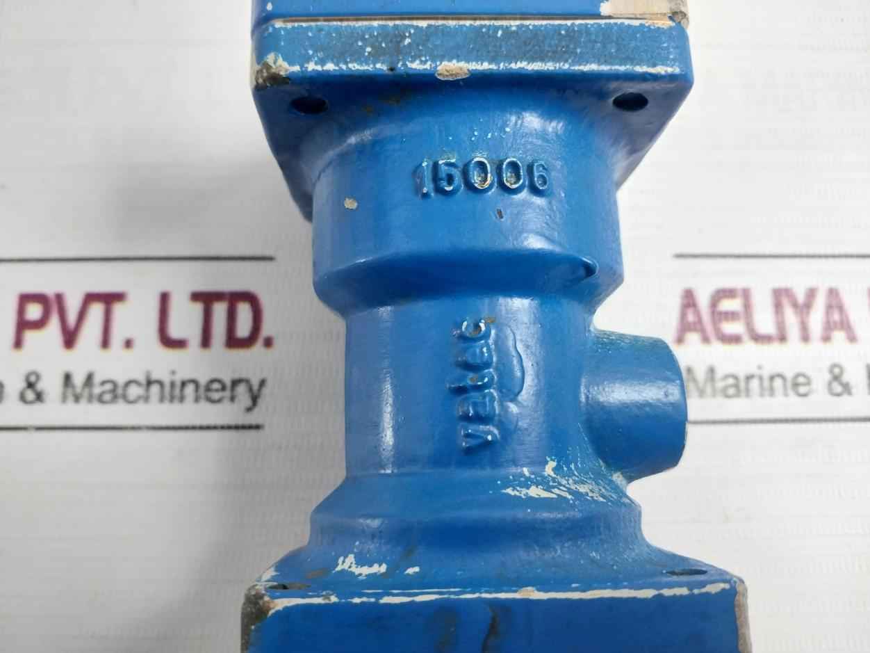 Vatec 15006 Inline Valve Body-blue Cast Metal, Flanged Ends, Heavy Duty
