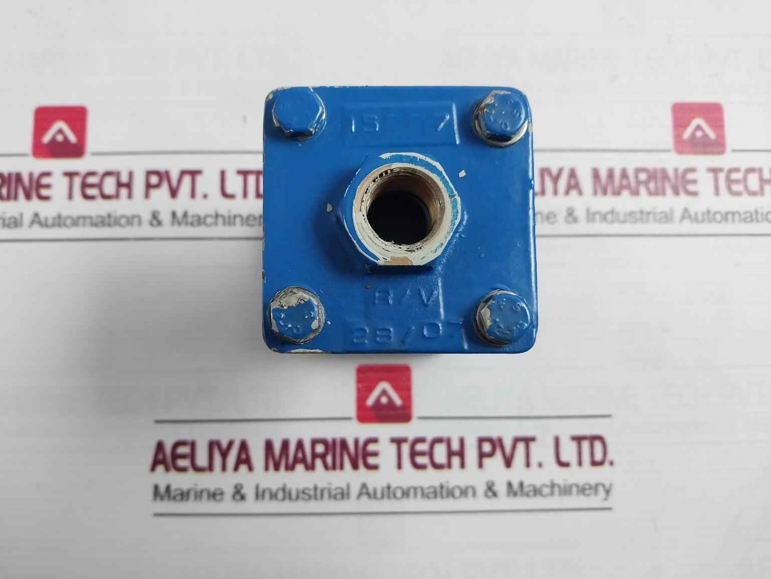 Vatec 15006 Inline Valve Body-blue Cast Metal, Flanged Ends, Heavy Duty