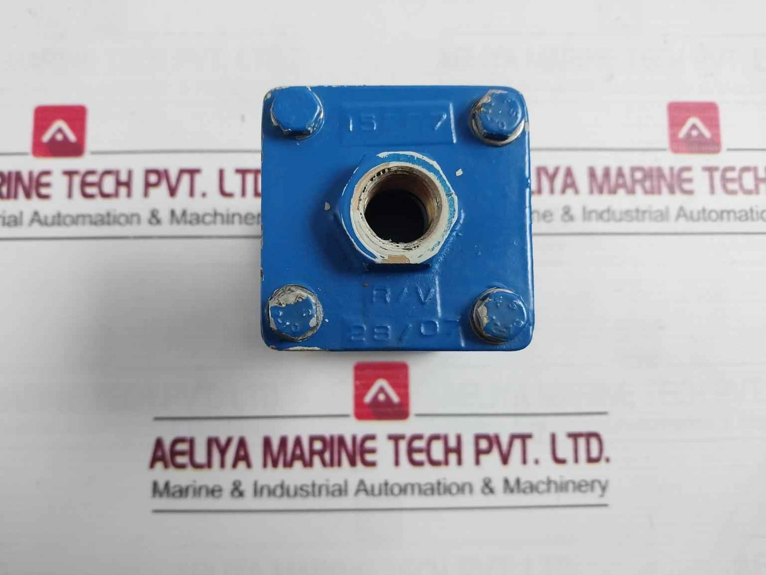 Vatec 15006 Inline Valve Body-blue Cast Metal, Flanged Ends, Heavy Duty