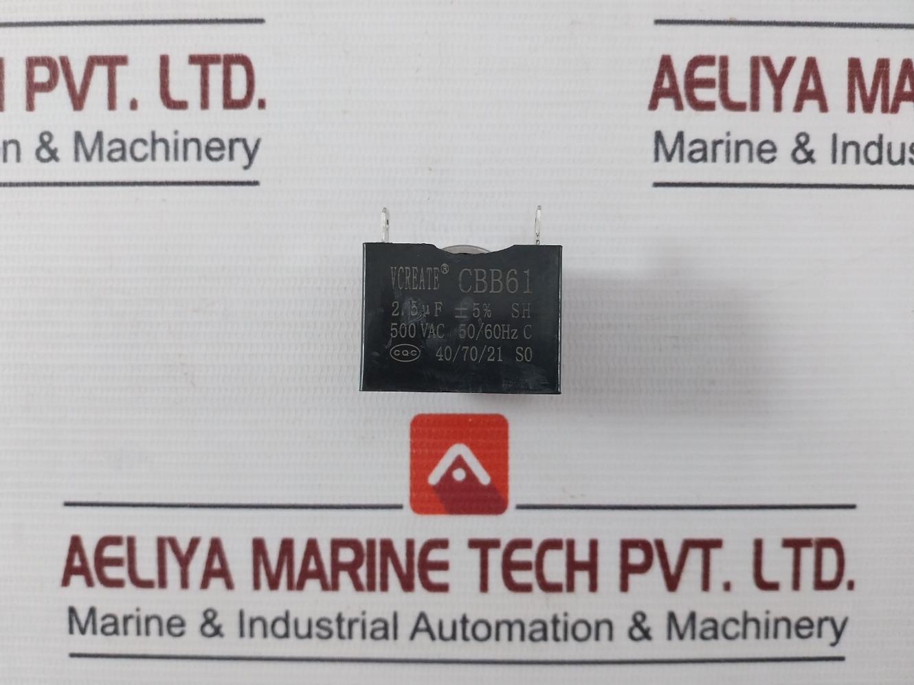 Vcreate Cbb61 Fan Capacitor 500Vac 50/60Hz C 2.15Uf