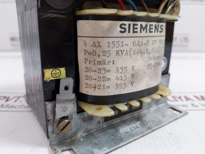 Vde-0550-Transformer-50-Hz-20-21-395-V-Siemens-209509-9