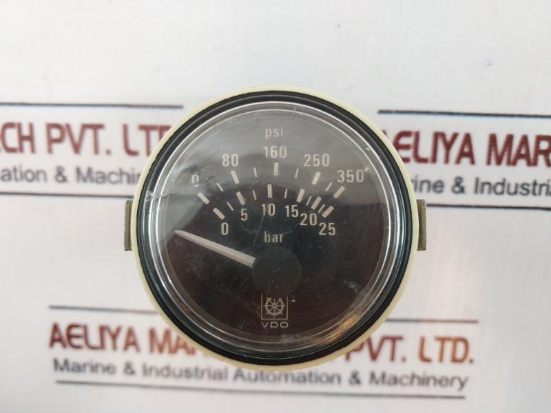 Vdo 0-25 Bar/0-350 Psi Pressure Gauge