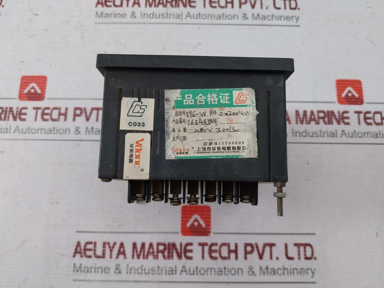 Vdonc F96-w Analog Voltmeter 0-200Kw 300/5A Wh13T00009