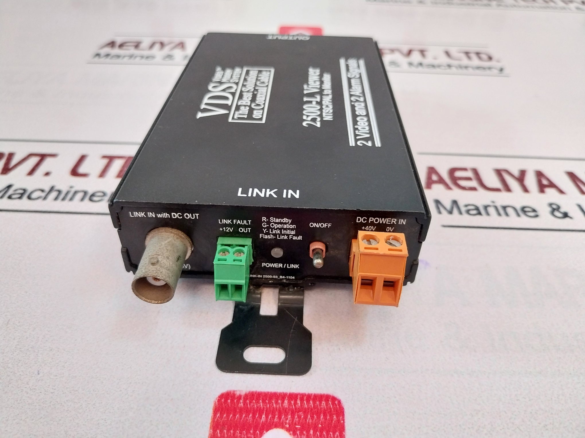 Vds 2500-l Viewer Video Modem System Dc Power In +40V