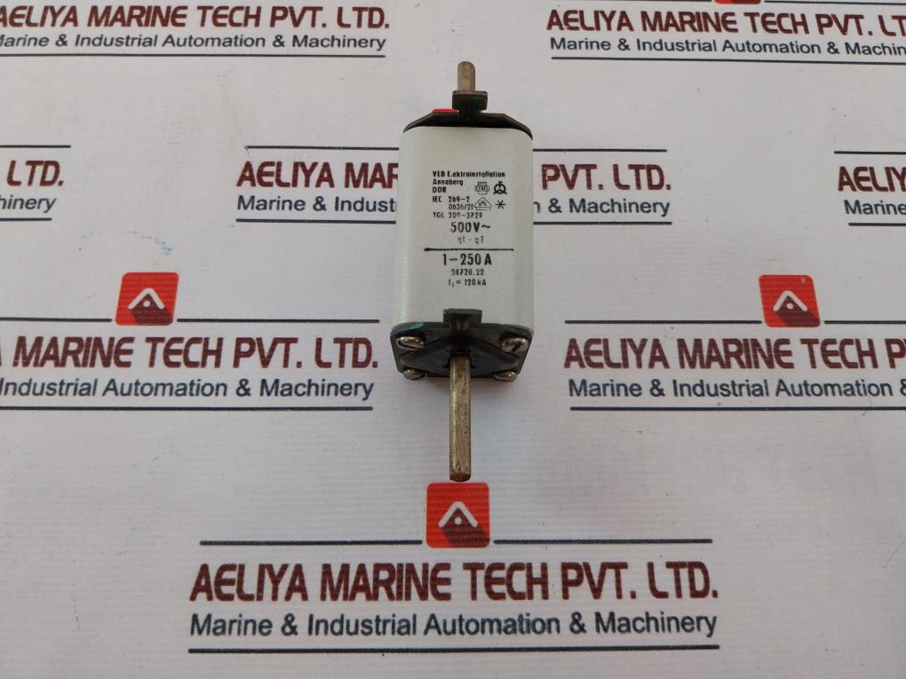 Veb E.Ektroinstallation Tgl 200-3729 Annaberg Fuse 500V 1-250 A