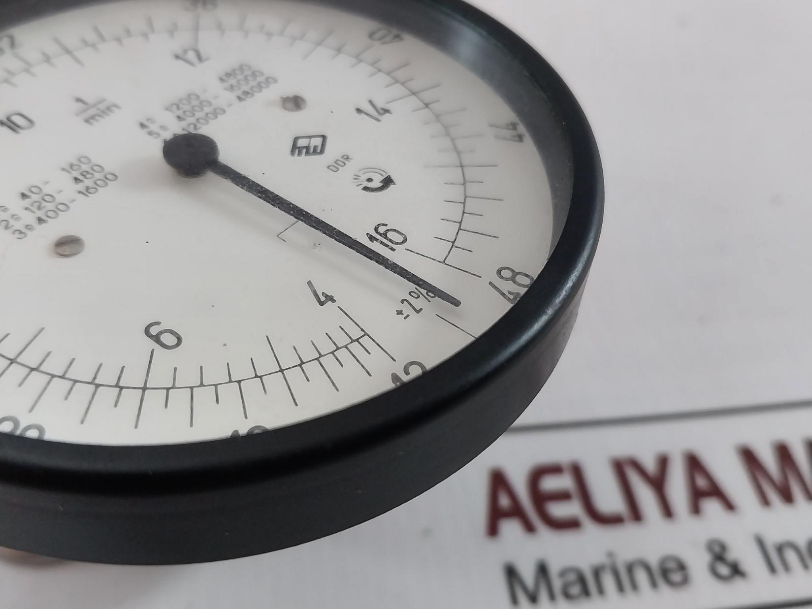 Veb Messgerätewerk Beierfeld 23/H6 Hand-tachometer 3.0501/01 48 – 48,000 1/Min