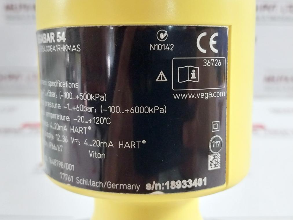Vega Level Transmitter And Indicator Unit Br54.Xxga1Rhkmas 12-36Vdc
