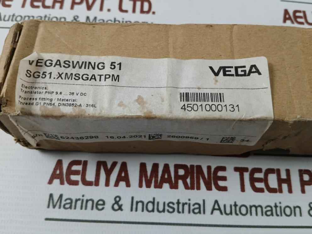 Vega Sg51.Xmsgatpm Vibrating Level Switch F/ Liquid Vegaswing 51 -40 To +100°C