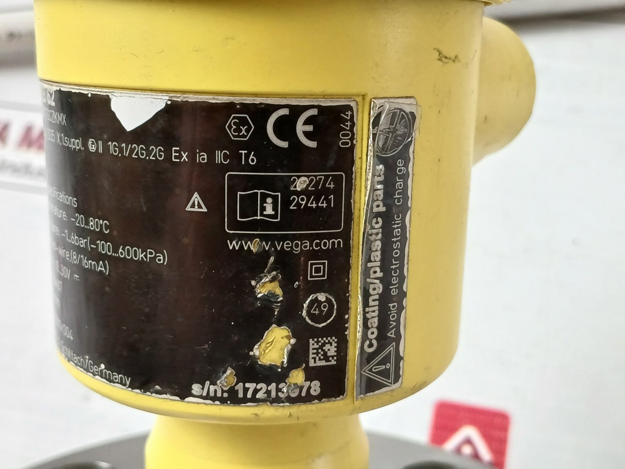 Vega Vb62.Cxtgczkmx Vibration Level Switch Vb60Z L-125 Mm