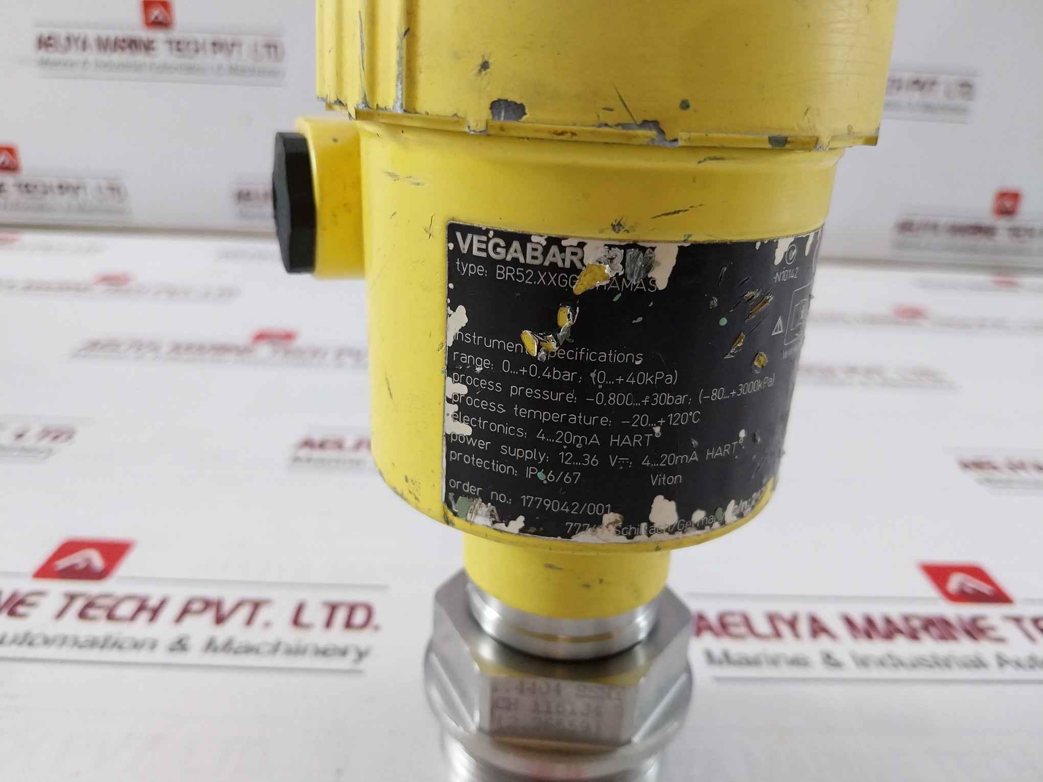 Vega Vegabar 52 Pressure Transmitter 12-36V Dc 4-20Ma Ip66/67