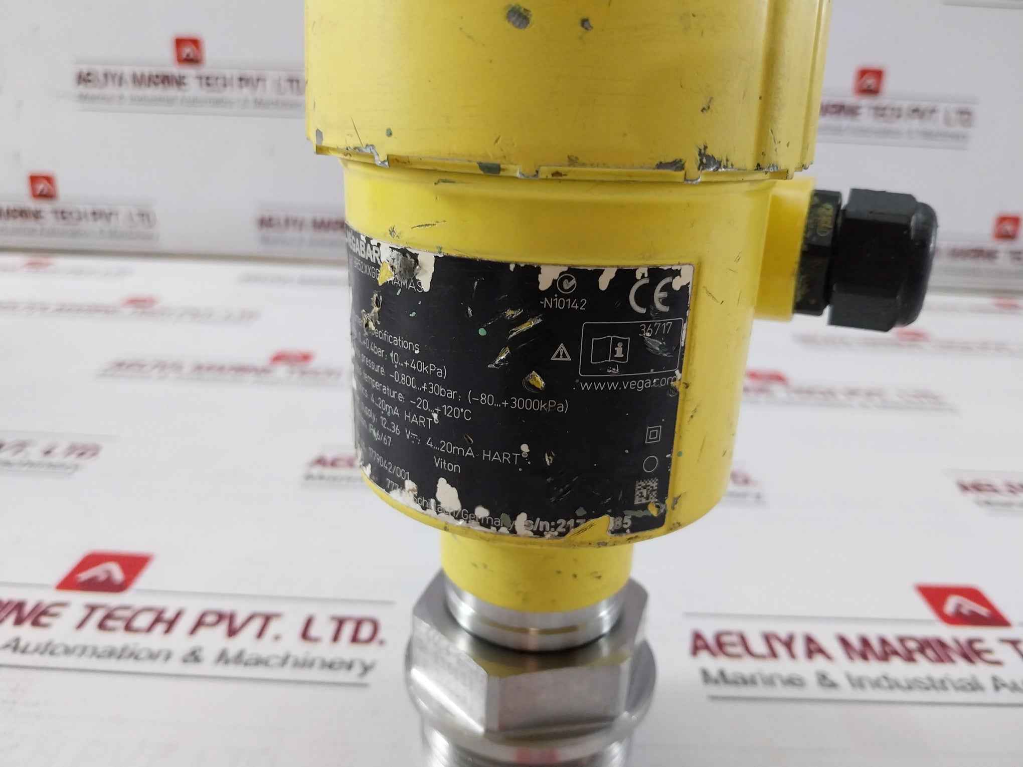 Vega Vegabar 52 Pressure Transmitter 12-36V Dc 4-20Ma Ip66/67