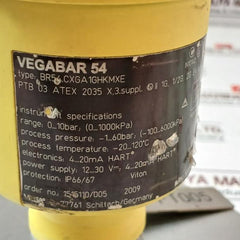 Vega Vegabar 54 Pressure Transmitter 4404 Ssh1 Ch 836015