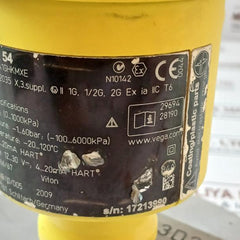 Vega Vegabar 54 Pressure Transmitter 4404 Ssh1 Ch 836015