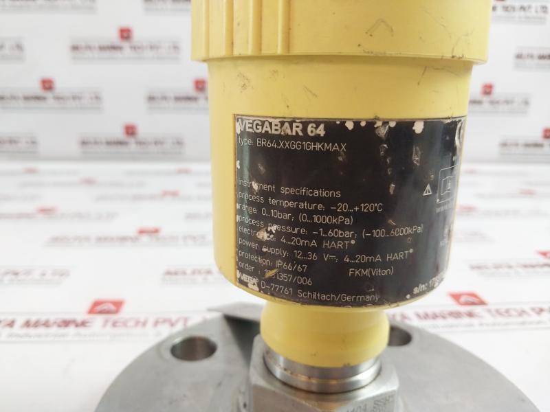 Vega Vegabar 64 Pressure Transmitter Br64.Xxgg1Ghkmax Ip66/67 12-36V