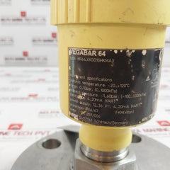 Vega Vegabar 64 Pressure Transmitter Br64.Xxgg1Ghkmax Ip66/67 12-36V