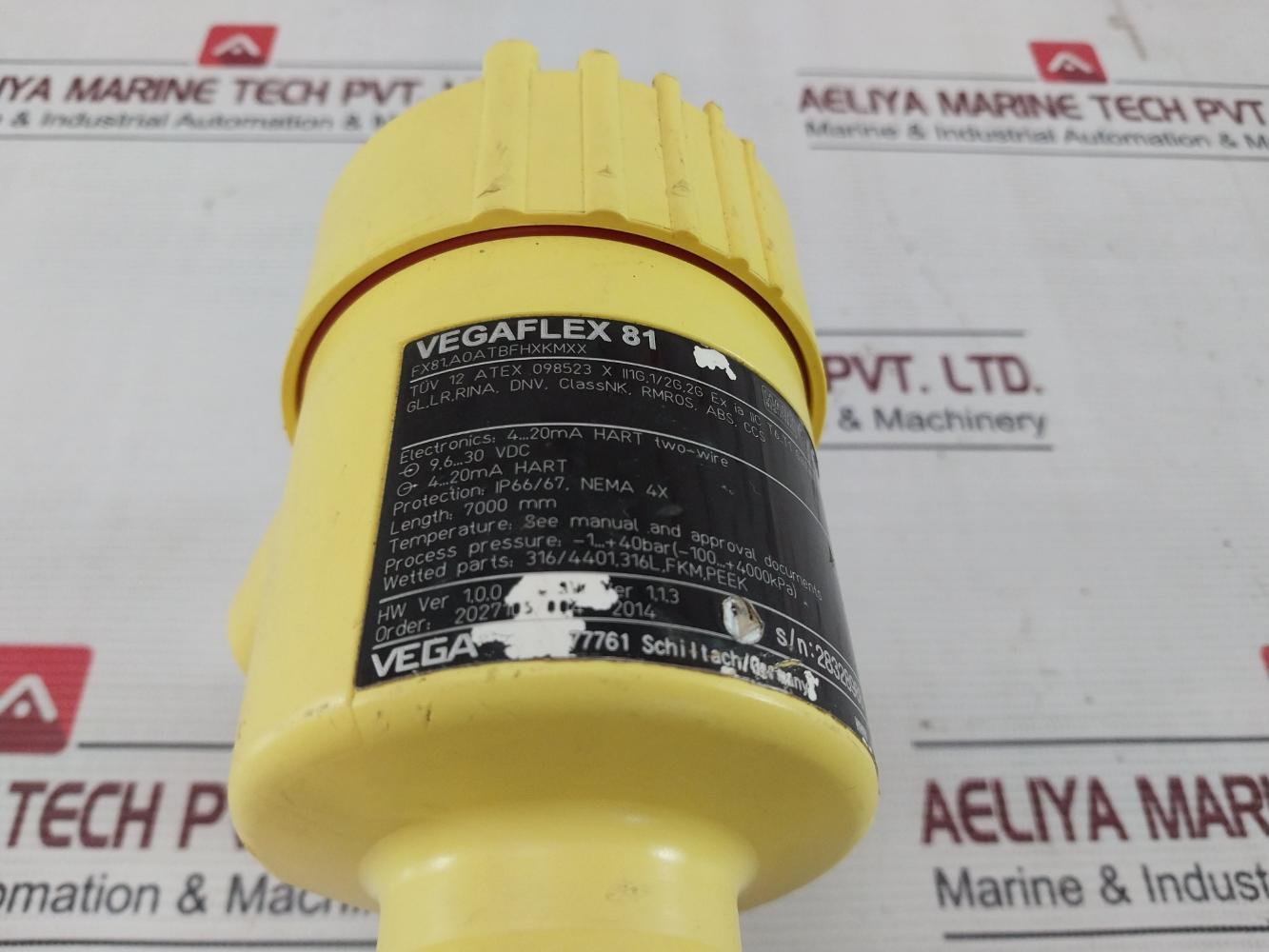 Vega Vegaflex 81 Hart Registered Universal Tdr Sensor 9.6–30 Vdc