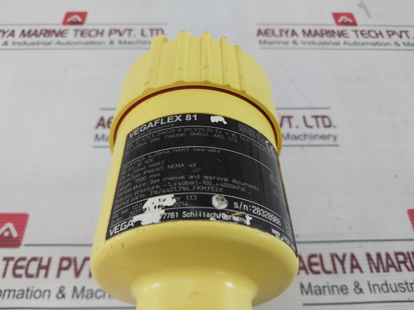 Vega Vegaflex 81 Hart Registered Universal Tdr Sensor 9.6–30 Vdc