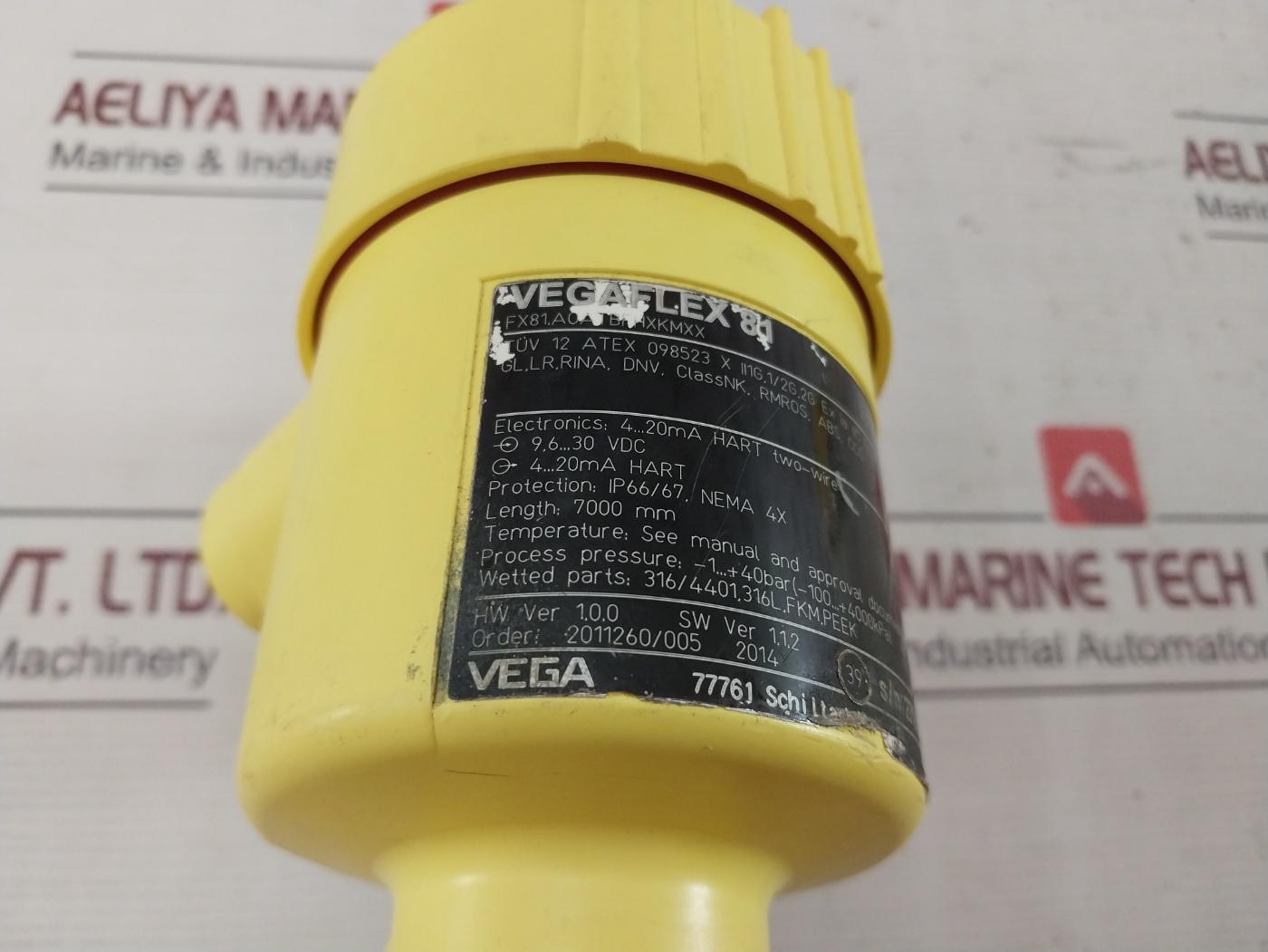 Vega Vegaflex 81 Hart Registered Universal Tdr Sensor 9.6–30 Vdc 4–20 Ma