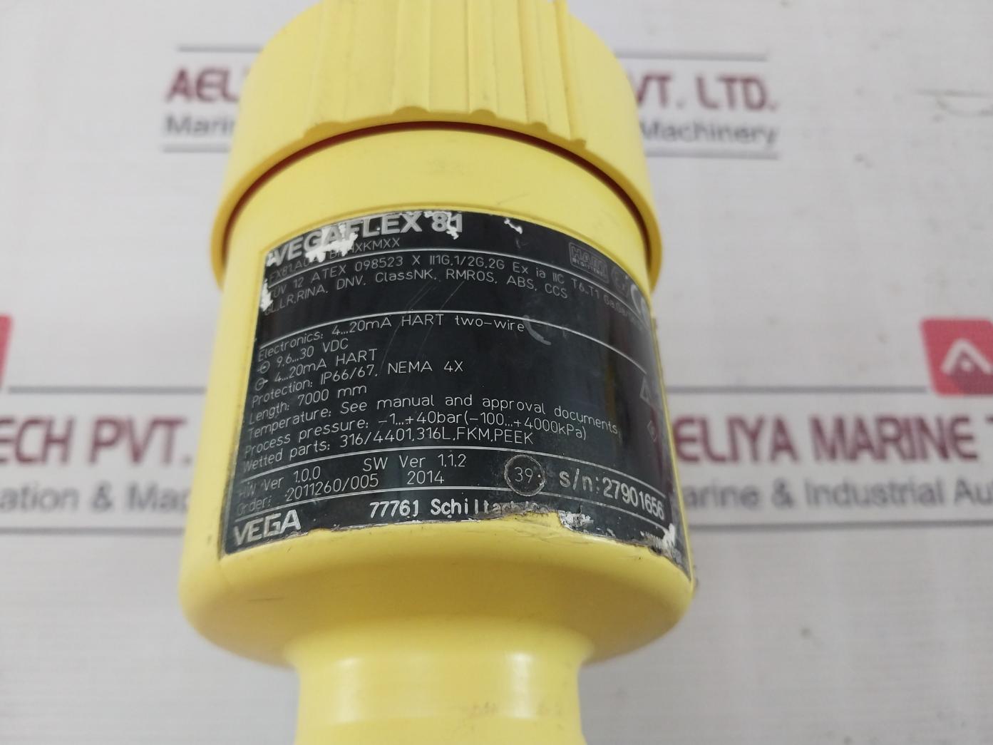 Vega Vegaflex 81 Hart Registered Universal Tdr Sensor 9.6–30 Vdc 4–20 Ma