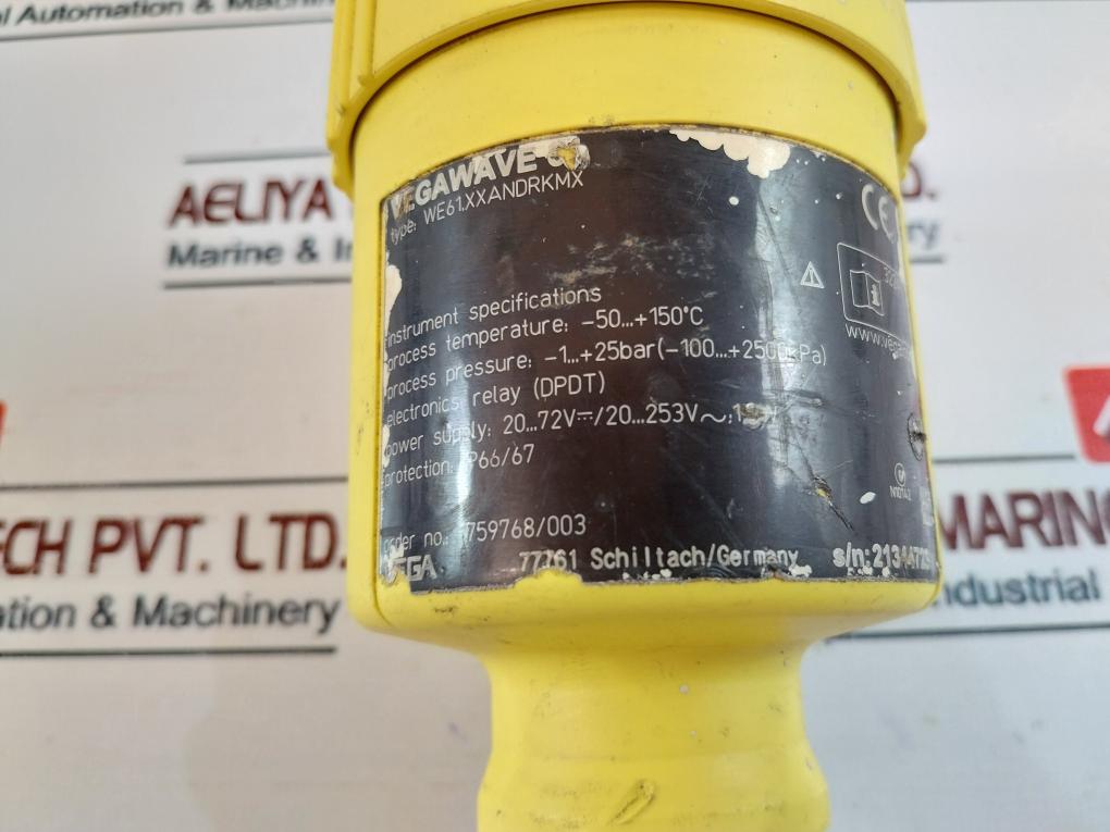 Vega We61.Xxandrkmx Pressure Transmitter 20…72V---/20…253V~; 1.3W