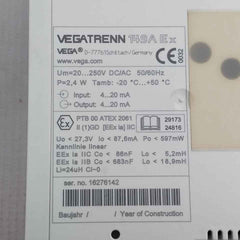 Vegatrenn 149a Ex Channel Separator 20-250v Dc/ac 50/60hz 4-20ma 2.4w
