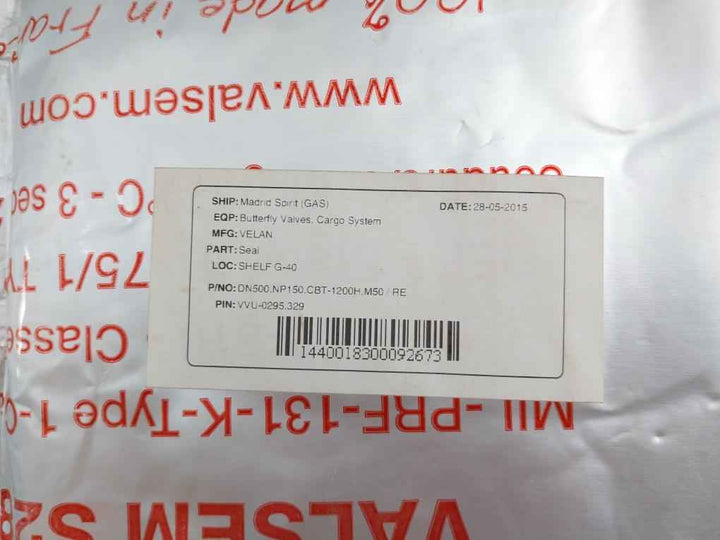 Velan Dn500.Np150.Cbt-1200H.M50/Re,