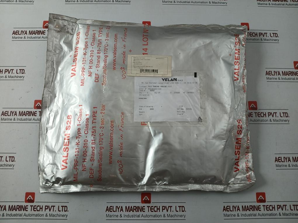 Dn500.Np150.Cbt-1200H.M50/Re Spring Ring For Butterfly Valves Cargo System Velan