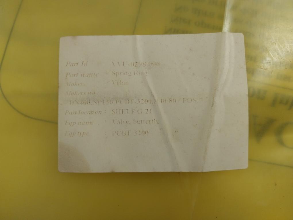 Velan Valve Gasket Vvu-0298.009