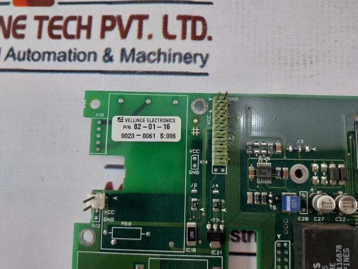 Vellinge Electronics 82-01-16 Printed Circuit Board Control Module E112956