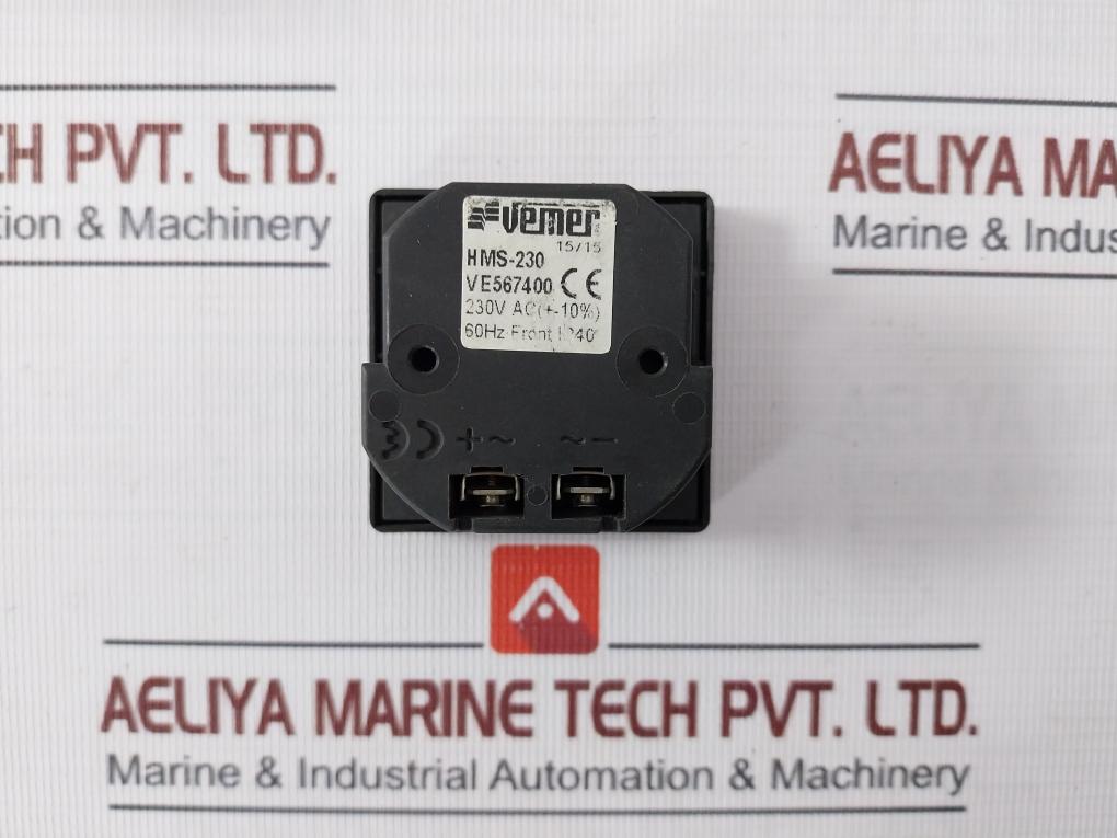 Vemer Hms-230 Panel-mounted Hour Meter230Vac (+-10%) 60Hz Ve567400