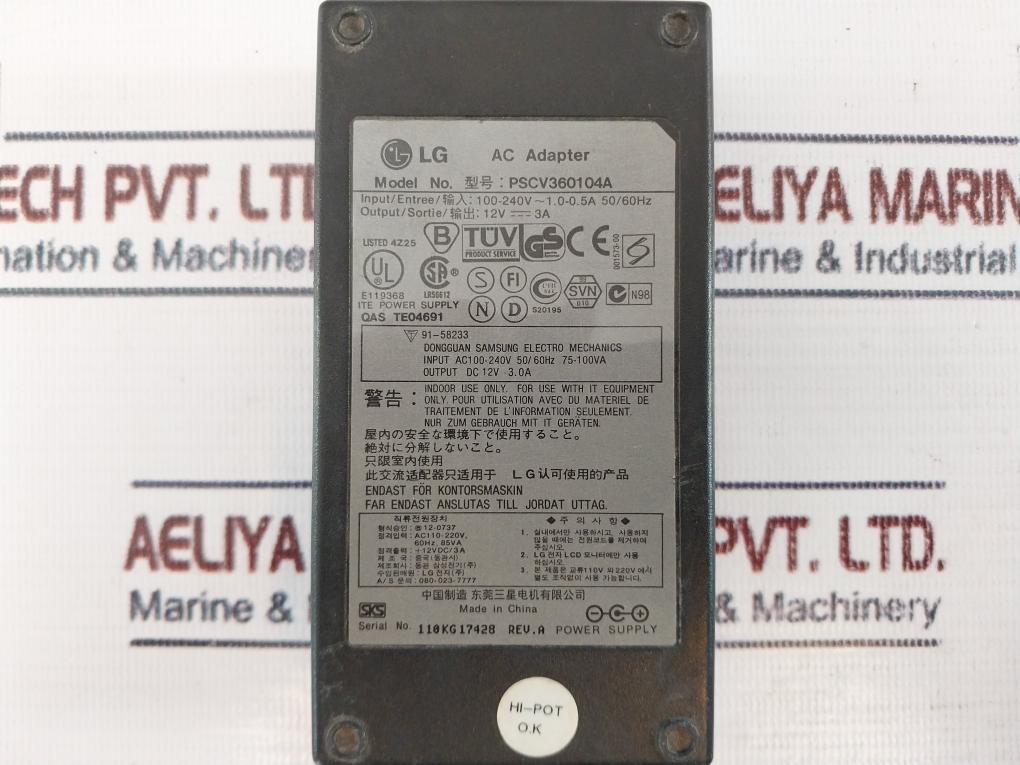 Veripos Ld5 Gg2/A2 Integrated Mobile Unit W/ Pscv360104A Ac Adapter Rev.A 85Va