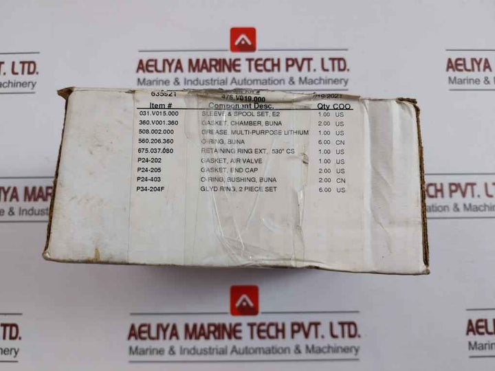 Versa-matic 476.V019.000 Air Repair Kit