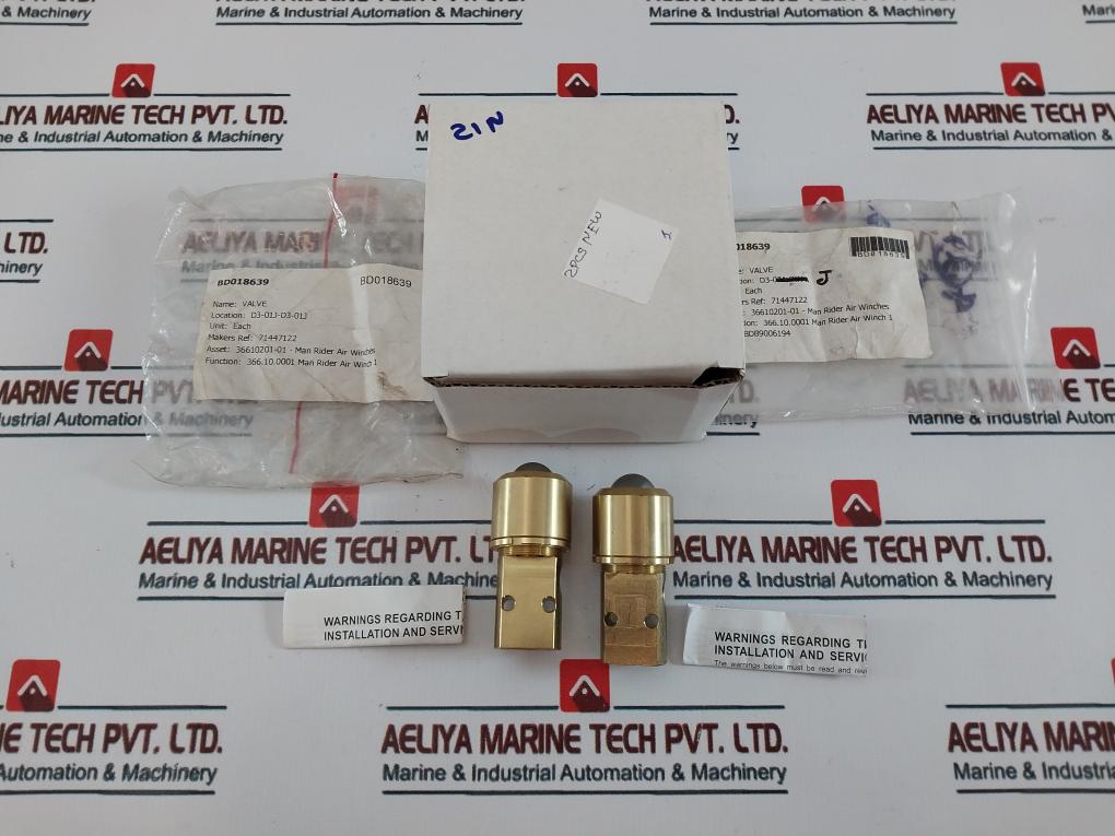 Versa 71447122 Valve, Bd018639, 2nc, 68