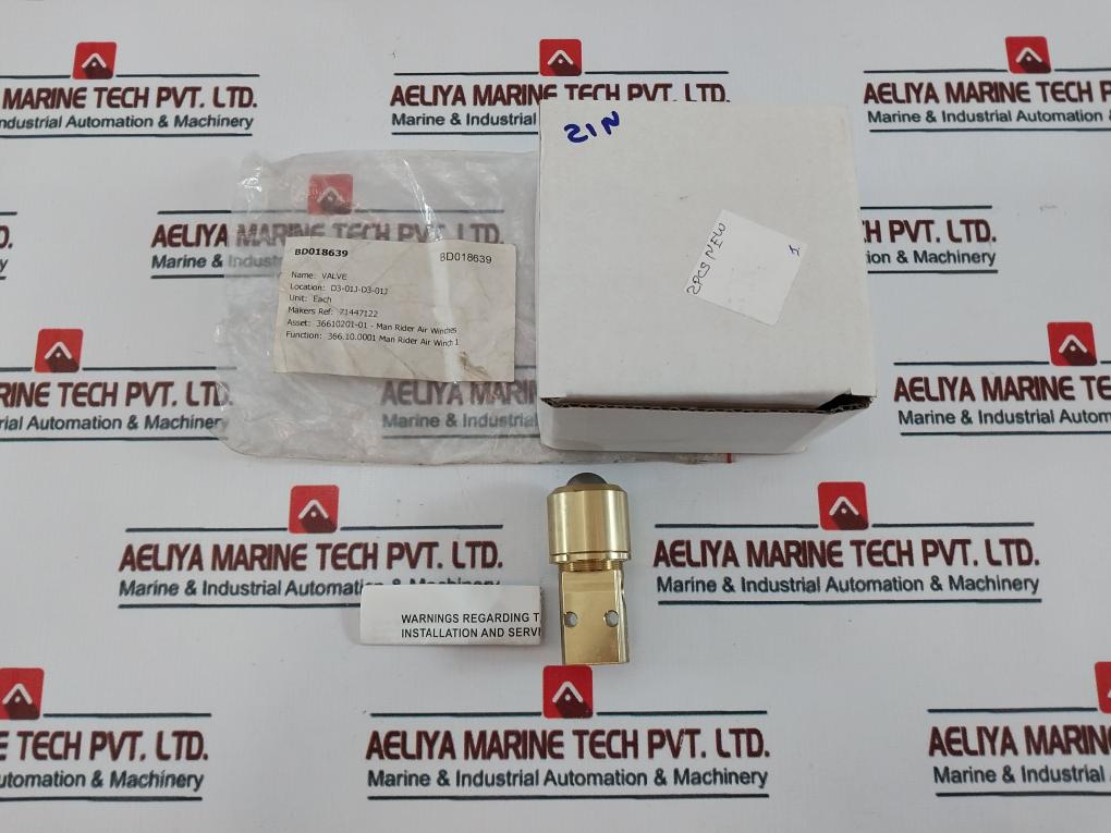 Versa 71447122 Valve, Bd018639, 2nc, 68
